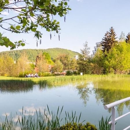 Alure Residences 2 & 24H Self Check-In, Parking In The Garage In The Apartment Building Included, New Building, Terrace, Green Location With A Forest Park With A Lake, Children'S Playground バンスカー・ビストリツァ エクステリア 写真